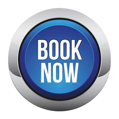 Blue circular Book Now button